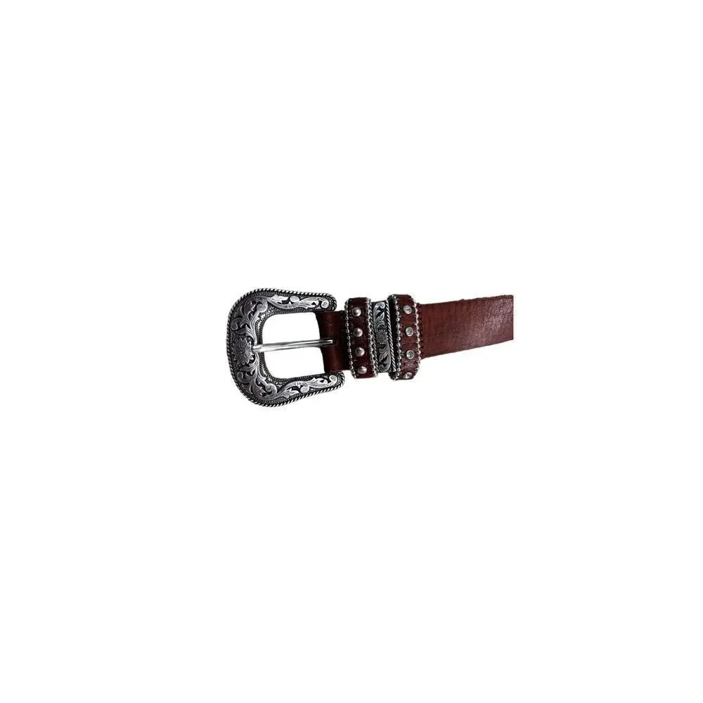 Girls belt silver western size 20